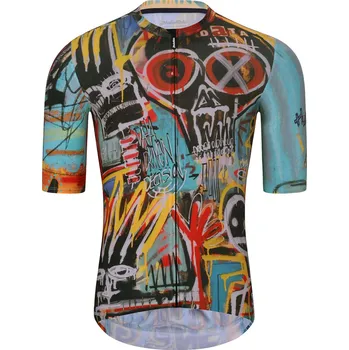 cyklistický dres HOLOKOLO Cyklistický dres s krátkým rukávem - WILDLY II - světle modrá/vícebarevná L