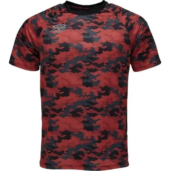 Pánská móda Pánské sportovní triko Umbro PRO TRAINING GRAPHIC JERSEY XL Červená, Černá, Stříbrná