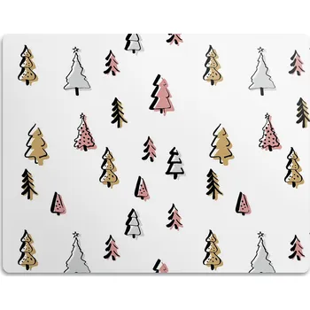 Pro kočky podložka pod kočičí toaletu, Vánoční vzor, 90x60 cm