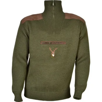 Pánský svetr Margita Trapper Myslivecký svetr Hubertus - výšivka jelen - Velikost 52