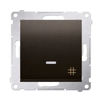 vypínač Křížový vypínač Klasik, Zápustný Kontakt-simon odstíny hnědé DW7L.01/46