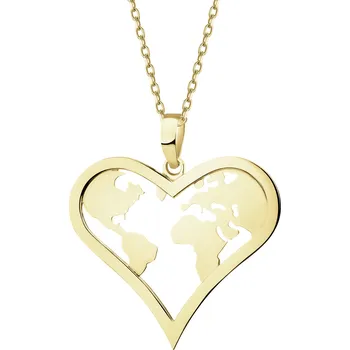 Přívěsek Zlatý přívěsek - srdce - AP541-1321