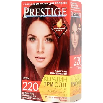 Stylingový přípravek VIP's PRESTIGE barvicí krém na vlasy 220 RUBÍN 115 ml
