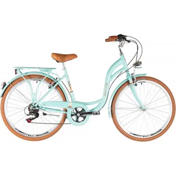 Městské kolo Kenzel Retro kolo Bellissima Royal 6spd 28" 2025 tyrkysově-hnědé