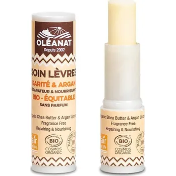 Péče o oční okolí Balzám na rty, oleanat bambucké máslo a argan, organic,, 4,5g