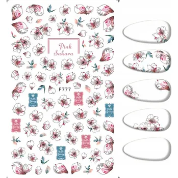 samolepka Samolepky na nehty Vzory KVĚTY LÉTO