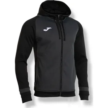 Pánská mikina Mikina JOMA LIDER, barva černá - antracitová, velikost 2XS