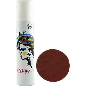 Barva ve spreji Toufar 125 ml barva ve spreji červená s třpytkami