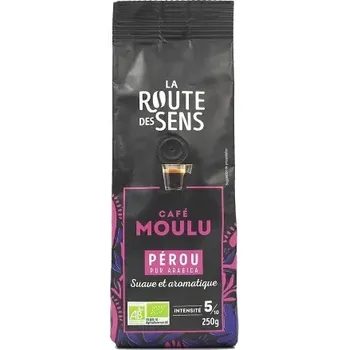 LA ROUTE DES SENS Káva mletá Arabica z Peru 250 g