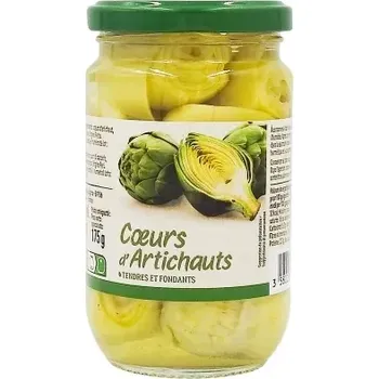 konzervovaná zelenina GUSTADEA Artyčoky srdíčka nakládané ve slaném nálevu 175 g