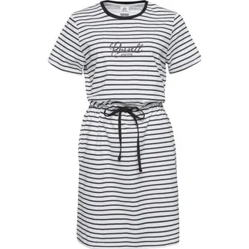 Dámské oblečení Dámské šaty Russell Athletic SS DRESS M Bílá, Černá