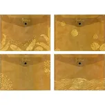 Obálka s drukem Fashion A5 PP, LUX M, mix č.5, hnědozlaté