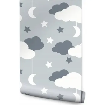 Fototapeta Tapeta pro děti - Hvězdy a mraky /235970636