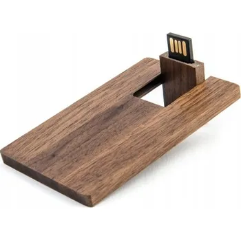 USB flash disk USB flash disk MemoRabbit DS-0413 dřevěný ORZECH 4 GB USB 2.0 hnědý