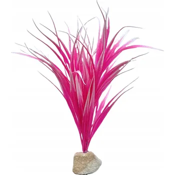 umělá květina RŮŽOVÁ ROSTLINNÁ XXL UMĚLÁ TRÁVA DO AKVÁRIA VÝŠKA 38 Cm