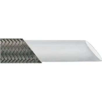 Plynová hadice HADICE CHEMITEC PTFE 1X - 3/16" (5/8) teflonová hadice s nerezovým opletem, 265 bar