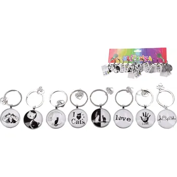 Klíčenka Kočičí Život kulatá