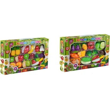 Dětská kuchyňka mamido sada zeleniny a ovoce na krájení