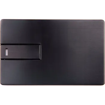 USB flash disk Flash disk MemoRabbit Kovová karta Flash disk Černá + Gravírování 1 GB USB 2.0 černý