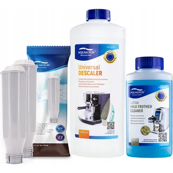 Kávovar Sada Krups - Filtr AL-TES46 2ks, Odvápňovač 1L, Čistič mléčných cest Latteo 250ml