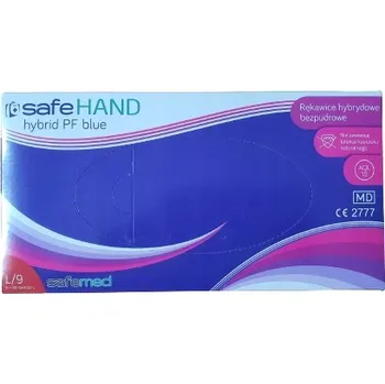 Vyšetřovací rukavice Rukavice na jedno použití nitrilové SafeMed vel. L 100 ks