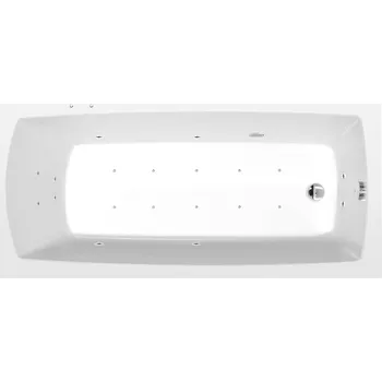 Vana Polysan LILY hydromasážní vana, 150x70x39cm, Active Hydro-Air, chrom, 72273.2010