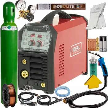 Svářečka Svářečka 3v1 IDEAL MIG 201 MMA Synergie MIGOMAT SADA