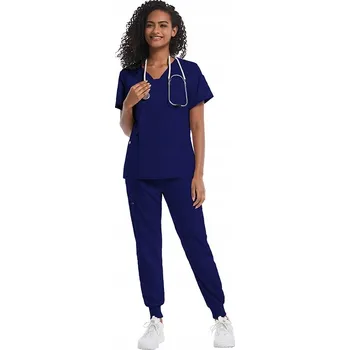 DÁMSKÝ ZDRAVOTNICKÝ KOMPLET SCRUB UNIFORM MODEL HEAL, TMAVĚ MODRÁ (NAVY BLUE) vel. S