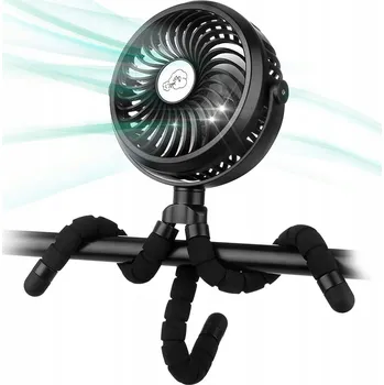 Vzduchotechnika Ruční mini stolní ventilátor se 3 rychlostmi / nastavení 720°