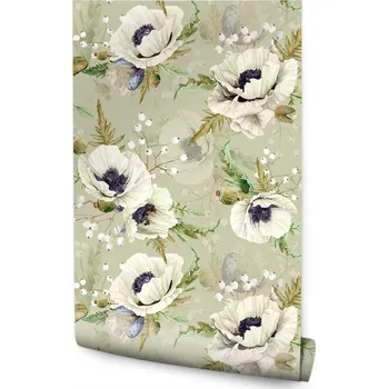 Fototapeta Tapeta Vlčí máky Malované Akvarelem /266991200