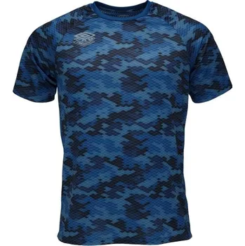 Pánské tričko Pánské sportovní triko Umbro PRO TRAINING GRAPHIC JERSEY S Modrá, Černá, Stříbrná