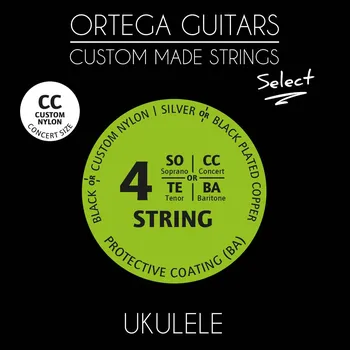 Struna pro kytaru a smyčcový nástroj Ortega UKS-CC struny pro koncertní ukulele
