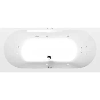 Vana Polysan LEVANA hydromasážní vana, 170x80x39cm, Active Hydro, chrom, 71745.1010