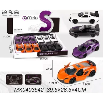 autíčko Kovové autíčko 1:32 s otevíracími dveřmi a pull-back