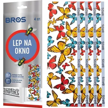 BROS LEPIDLO NA OKNO LAPAČ NA OVOCNÉ MUŠKY, MOUCHY A LÉTAJÍCÍ HMYZ 4 ks