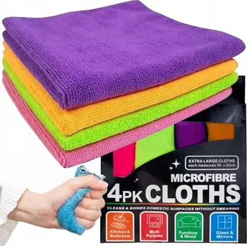 Utěrka Utěrka (mikrofáze) BNTrade v balení po 4 ks, vícebarevná