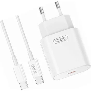 Rychlá nabíječka XO 25W, 2 porty, s USB-C kabelem pro Motorola Edge 50 Neo 5G