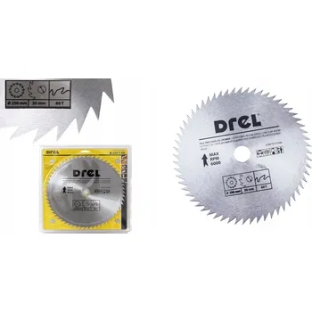 Pilový kotouč KOTOUČOVÁ PILA, PILOVÝ KOTOUČ NA DŘEVO 250 mm x 60 ZUBŮ