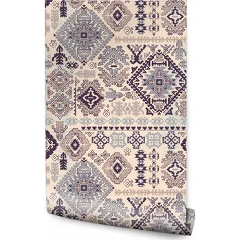 Fototapeta Tapeta v Boho stylu s indiánskými motivy do ložnice