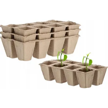 Sadbovač Igotrend Květináč rašelinový plato 24,5 x 12,5 x 6 cm 3 ks