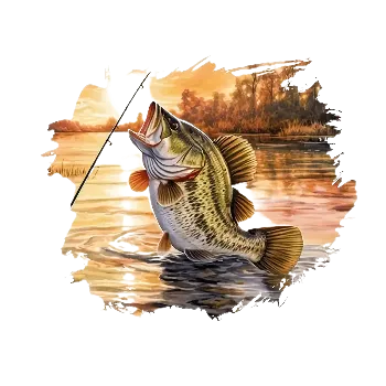 Nášivka Nažehlovací obrázek - rybářský západ slunce (19,0 x 15,9 cm)