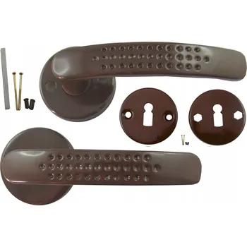 Dveřní kování Vnitřní klika AAMETa Štítek kulatý, Štítek s otvorem pro klíč