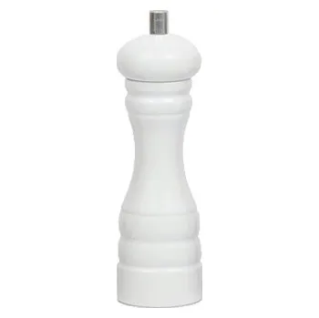 Mlýnek na koření Dřevotéka - Mlýnek na sůl nebo pepř - malý bílý 18 cm Mlýnek na sůl nebo pepř - malý bílý 18 cm