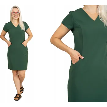 Dámské šaty Elastické zdravotnické šaty elegantní pohodlné sako ROSIE ZELEŇ vel. 42