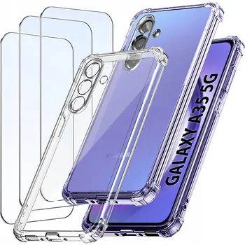 Pouzdro na mobilní telefon Zadní Kryt KrainaGSM pro Samsung Galaxy A35 5G bezbarvý