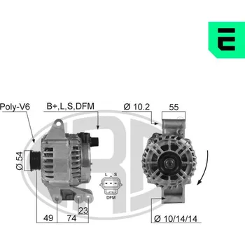 Alternátor Alternátor ERA 210359A