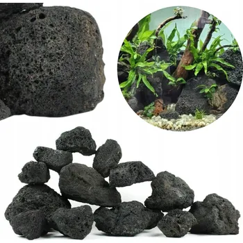 Dekorace do akvária Lávový kámen do akvária, černý, 5 kg