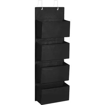 Věšák Šatní ramínko kovový organizér Songmics černý