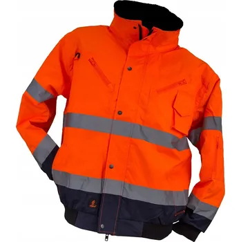 Moto oblečení VÝSTRAŽNÁ REFLEXNÍ BUNDA HSV 3W1 ORANGE XXL