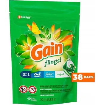 Kapsle na praní Gain Flings 3v1 Original 38 ks – kapsle